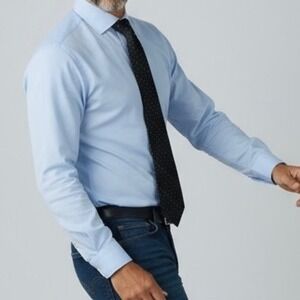 Bugatti 100% Silk Tie Black White Dot Pattern Hand Made Imported Mens Business